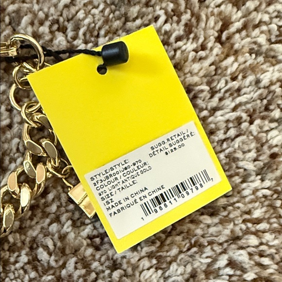 Brand New Marc Jacobs Gold Chain Bracelet with Lock Charms - Picture 4 of 4